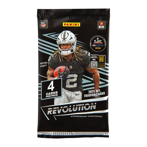2025 Panini Revolution Football Trading Cards Mega Box Collectible