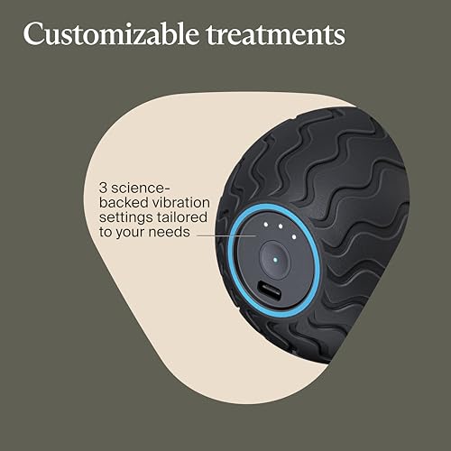 Therabody WaveSolo Handheld Bluetooth Massage Device - Portable Vibration Therapy Ball