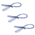 12-Inch Blue Dyneema Climbing Sling 10mm Runners, 22KN/4840LB, Pack of 3