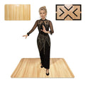 Wood Portable Tap Dance Board 42.2x21.1 Inches - Stable, Impact-Resistant Dance Floor Tiles for Home & Outdoor Practice