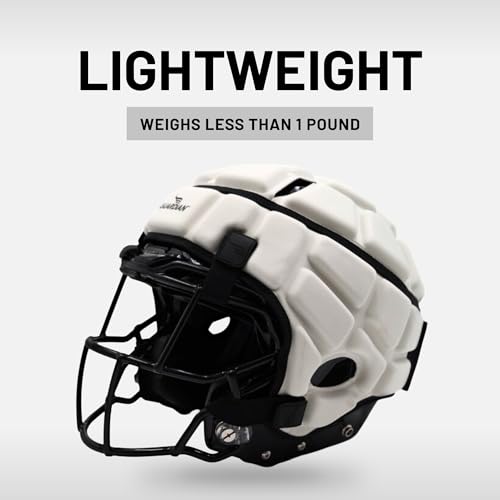 Guardian Impact-Reducing Soft-Shell Helmet Cover for Football & Lacrosse - Black, One Size