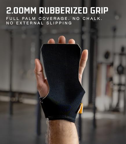 X-Large Men's Grip Gloves for Cross Training & Gymnastics - No Chalk, Wrist Support