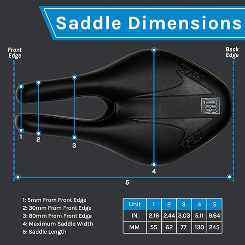 Noseless Bike Saddle PS 2.0 - Triathlon, Time Trial & Road Cycling Seat