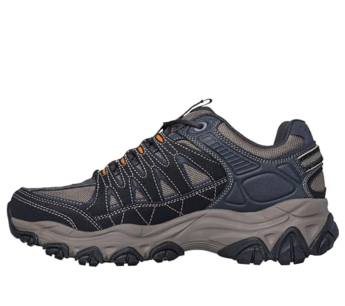 Skechers Men’s M. Fit 2.0 Outdoor Sneakers Charcoal/Gold, Lace-Up, Rubber Outsole