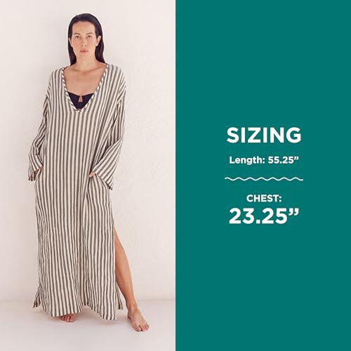 Sand Cloud Grey Kiltan Gauze Beach Cover Up for Women