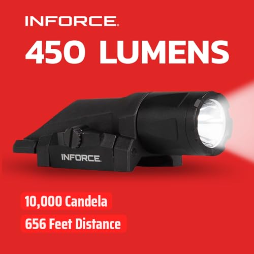 Inforce Gen 3 WML White Light with 450 Lumens & Focused Beam (Black)