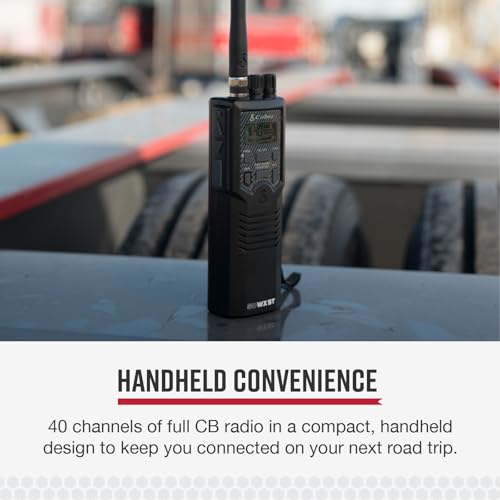 CB Radio Handheld Emergency Radio with NOAA Alerts & Dual Channel Monitoring - Cobra HH50WXST