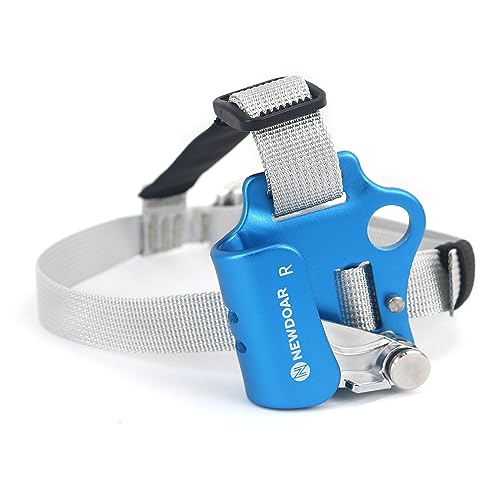 Blue NewDoar UIAA & CE Certified Climbing Hand Ascender Rope Clamp for 8-13mm Rope