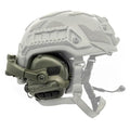 EARMOR M32X Tactical Helmet Headset with Mic ARC Rail Ear Muffs - Green