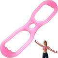Toddmomy Figure 8 Resistance Band - Silicone Elastic Pull Rope for Yoga & Stretching | Jelly Color