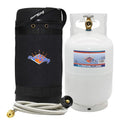 Propane Tank Carrying Case 10X18 Inches for 10LB Gas Bottles Camping Outdoor