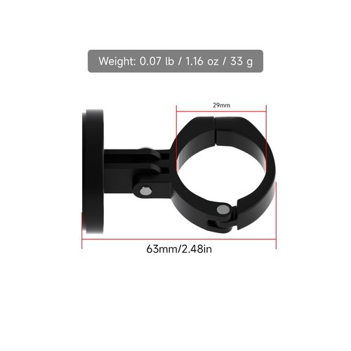 Bike Mount for Garmin Varia, Bicycle Seat Post Holder for Rearview Radar or Tail Light （ Suitable for 27.2mm and 30.9mm Seatpost ）