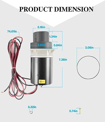Jabsco Marine Toilet Pump Repair Kit for Quiet Flush & Designer Series
