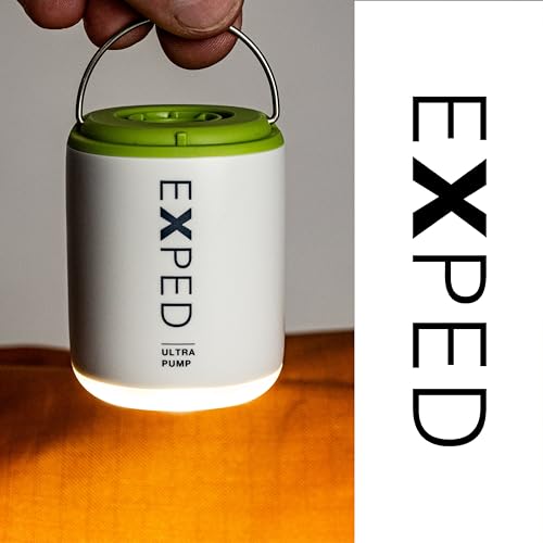 Exped Ultra Sleeping Pad Pump with Lamp — Mini USB-C Air Pump for Inflating Mats