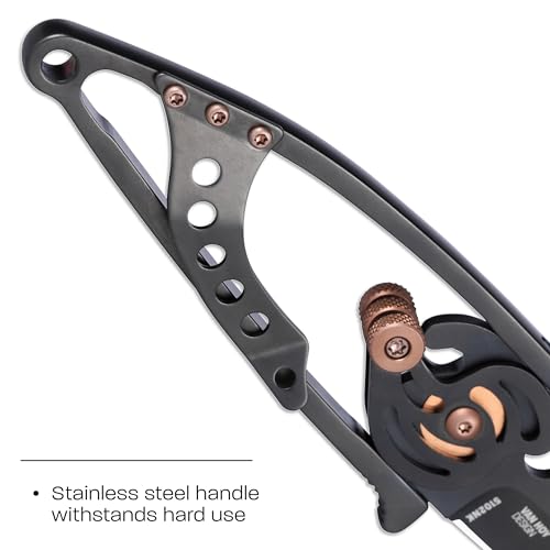 CRKT Snap Lock EDC Folding Knife with Cam Lock - Black, Model 5102NK