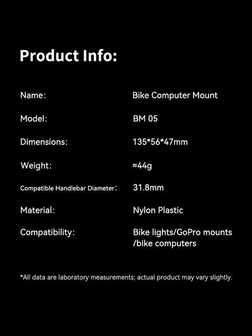 GEOID Bike Computer Mount, Out Front Cycling Computer Road Bike Mount Compatible with Garmin Wahoo Bryton Magene Cycplus CooSpo XOSS Cycling Computer with GoPro Action Camera and Bike Light
