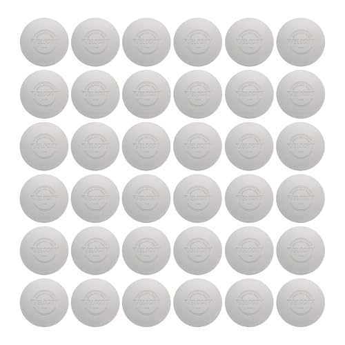 36 Practice Lacrosse Balls - White Velocity Official Size & Durable