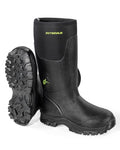 Men's Waterproof Rubber Boots - MudRidge by Extremus, Black, 12