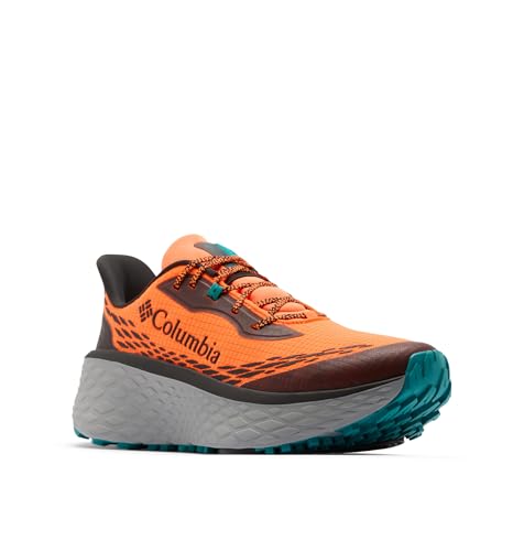 Columbia Men's Konos Trillium ATR Trail Running Shoes - Blaze/Teal, Size 8