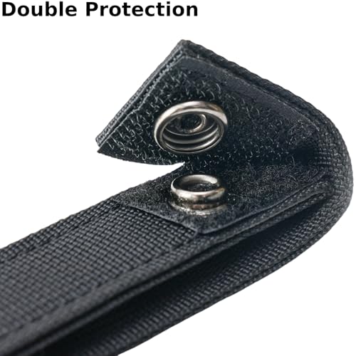 Black 4-Inch Molle Webbing Straps Tactical Attachment Clips