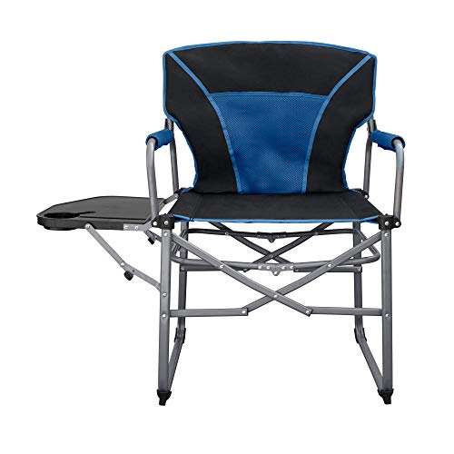 Outdoor Folding Director's Chair with Mesh Armrest & Table – Heavy Duty, Portable