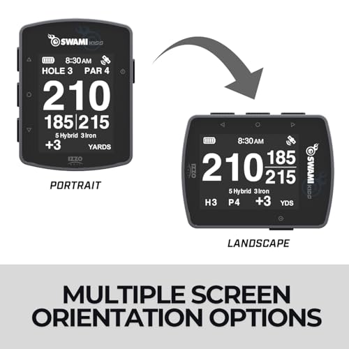 Golf GPS Rangefinder Handheld with Magnetic Mount - Grey, Swami KISS 2.0