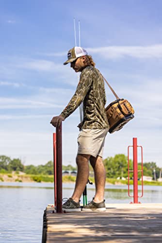 HUK Men's Cargo Shorts - Large Khaki, 7 Inch Inseam, Quick Dry, Sun Protection