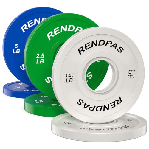 17.5LB Olympic Rubber Grip Weight Plates Set - 2-Inch Home Gym