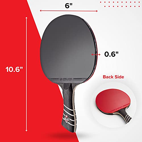 Men's Professional Carbon Fiber Ping Pong Paddle - Control & Spin, Hard Case