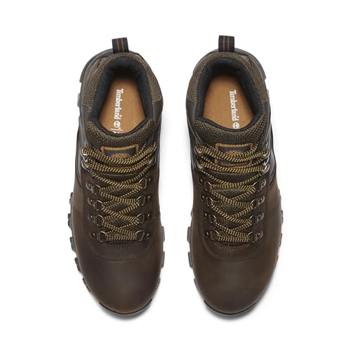 Men's Waterproof Hiking Boots - Timberland Mt. Maddsen 9.5 Dark Brown Full Grain