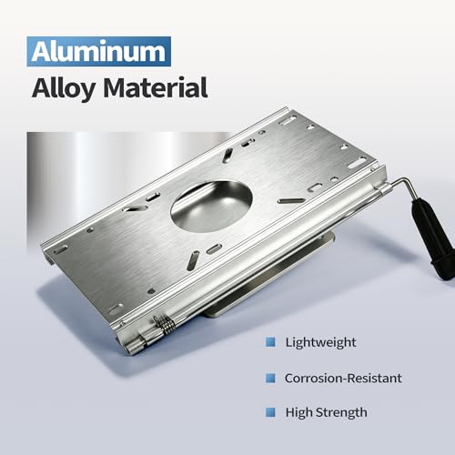 MANUMARINE Aluminum Boat Seat Slider 5x5 Inch Universal Fit for Marine Helm & Deck Seats