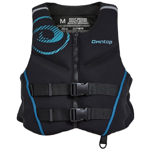 Owntop Neoprene Adult Swim Jacket Blue X-Large Breathable Mesh Lining