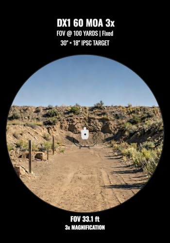 Monstrum Ruckus 3X Prism Scope with Shake Awake - DX1 Reticle