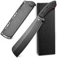 CCFFCC Black Fixed Blade Knife DC53 Steel Full Tang Camping & Hunting Knife
