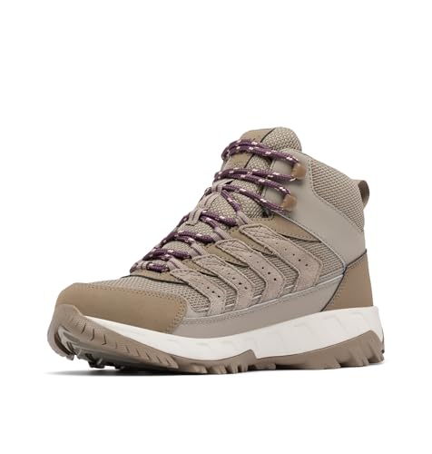 Columbia Men's Strata Trail Mid Waterproof Hiking Shoes - Kettle Blush Rose 7