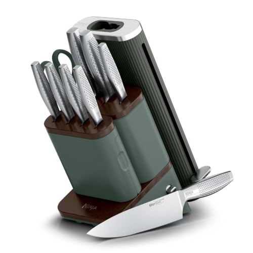 Ninja NeverDull Pro 11-Piece Knife Set with Forest Sage Finish