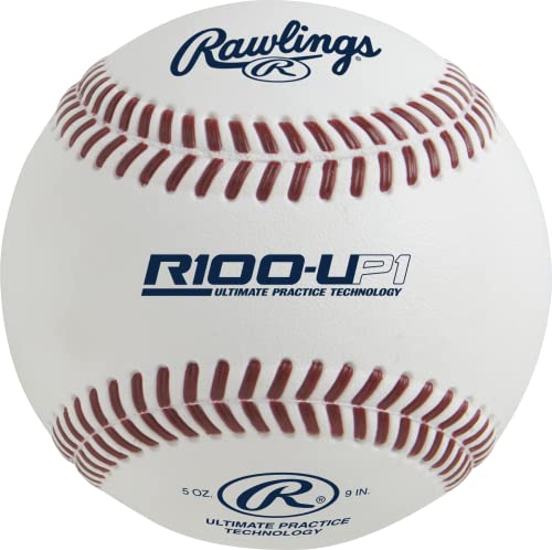 White High School Practice Baseballs - 12 Pack, Weather Resistant, Durable