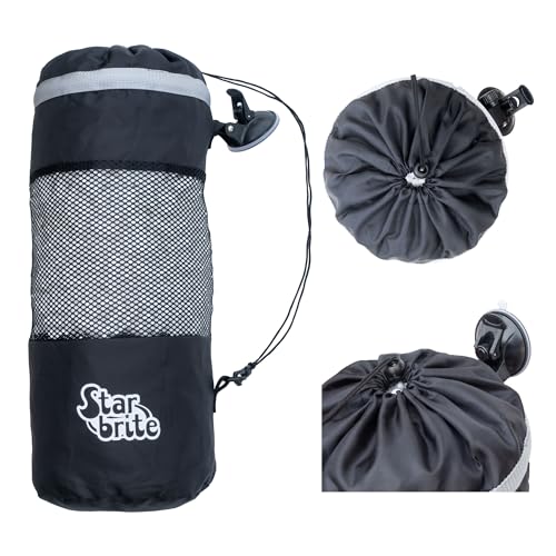 Mesh Trash Bag with Locking Suction Cup and Litter Guard for Outdoor Use - 1 Unit