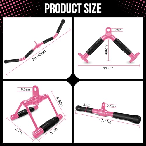 WNOEY 21 pcs Cable Machine Attachment Set for Lat Pulldown & Home Gym