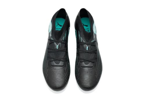 Soccer Cleats for Men - Future 9 Match Firm Ground & Artificial Turf - Red / Black/Intense Mint/Puma White - Size 9