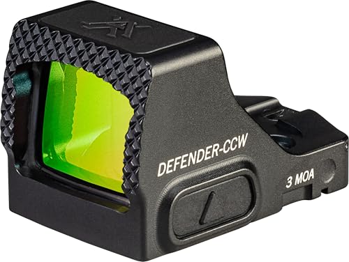 Vortex Defender-CCW Micro Red Dot Sight 3 MOA Green Dot Black Compact