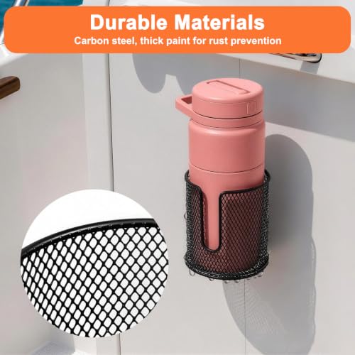 Linkstyle 2-Pack Boat Mesh Storage Bags with Reflective PVC, Waterproof Marine Organizer - Black