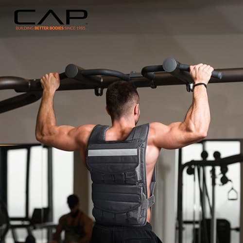 CAP Adjustable 40 lb Weighted Vest for Strength Training & Running