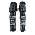 9-Inch Black Lightweight Hockey Shin Guards with Hard Shell & Breathable Fit