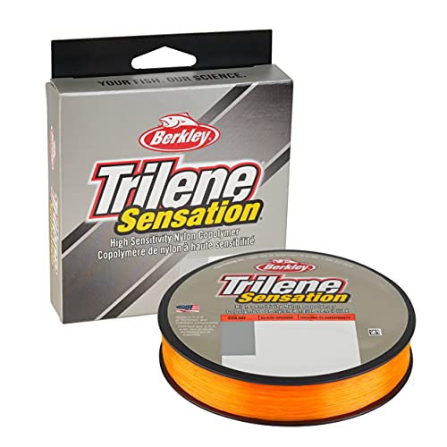 Berkley Trilene Sensation 4 lb Monofilament Fishing Line - Blaze Orange, 330 yd