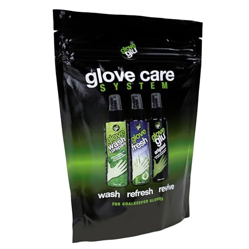 Gloveglu Glove Care System Bundle - 120ml Pack of 3 Wash, Spray & Revive