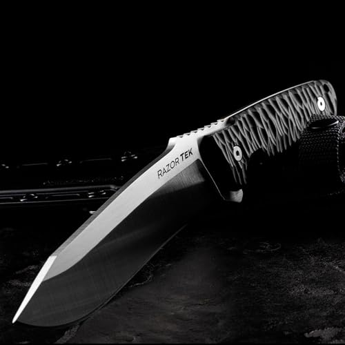 Outdoor Fixed Blade Hunting Knife 6.5-Inch Recurve Blade Stainless Steel