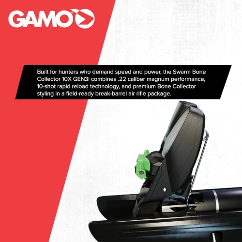Gamo Swarm Bone Collector 10X Gen3i Multi-Shot Air Rifle 0.22 Caliber