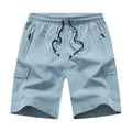 Boys Cargo Shorts - Quick Dry Lightweight Hiking Shorts with Zipper Pockets, Variation 11-12 Ll069l.blue