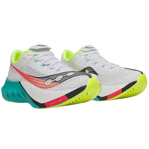 Saucony Women's Endorphin PRO 4 Running Sneakers White/Mutant 9